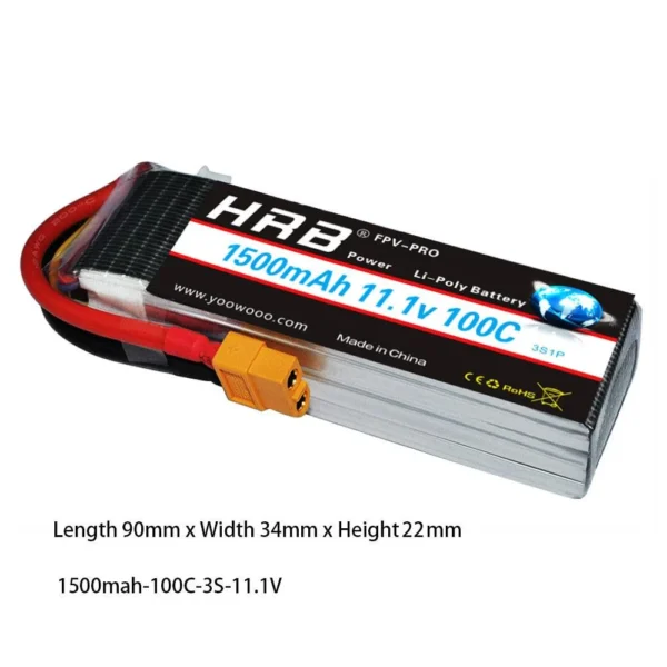 3S LiPo Battery 1500mAh
